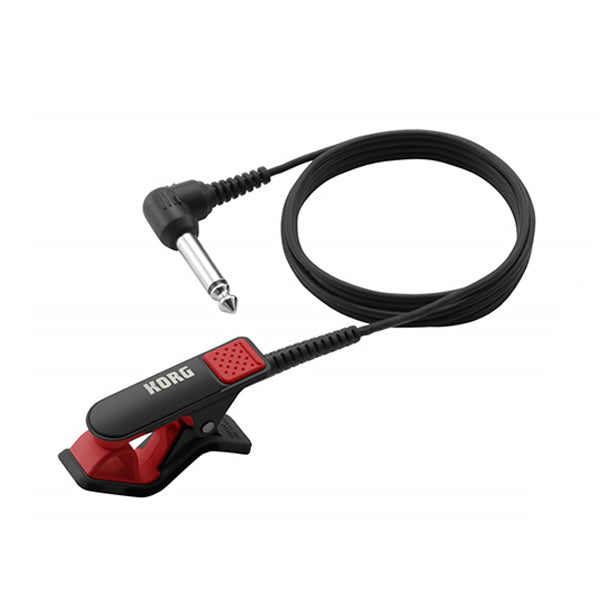 [Discontinued] Korg CM-200 Contact Microphone for Brass Instrument Violin  Guitar Ukulele Black and Red (CM200)