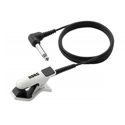[Discontinued] Korg CM-200 Contact Microphone for Brass Instrument Violin Guitar and Ukulele White (CM200)