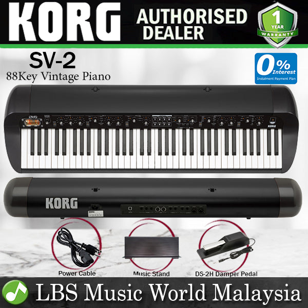 Korg SV-2 88 Key Stage Vintage Piano with RH3 Hammer Action 128 Note Polyphony (SV2)