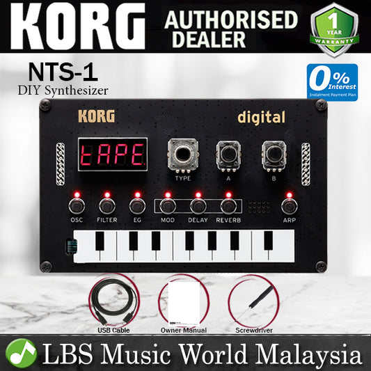 Korg Nu:tekt NTS-1 Monophonic DIY Synthesizer Module Kit with Assembly Tool (NTS1)