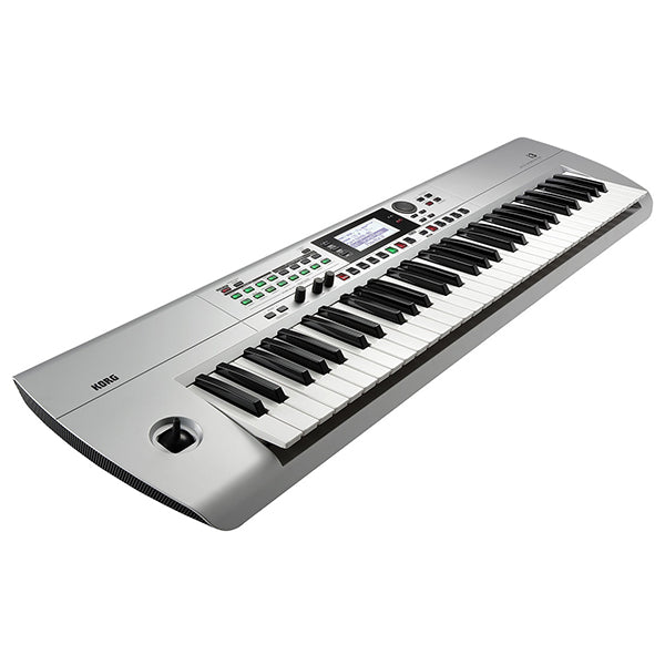 Korg i3 61 Key Workstation Keyboard with Onboard Sequencer and Effect Matte Silver