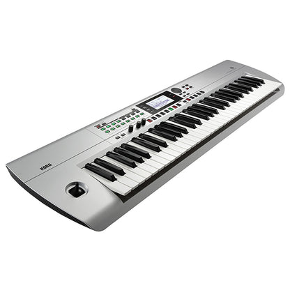 Korg i3 61 Key Workstation Keyboard with Onboard Sequencer and Effect Matte Silver