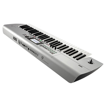 Korg i3 61 Key Workstation Keyboard with Onboard Sequencer and Effect Matte Silver