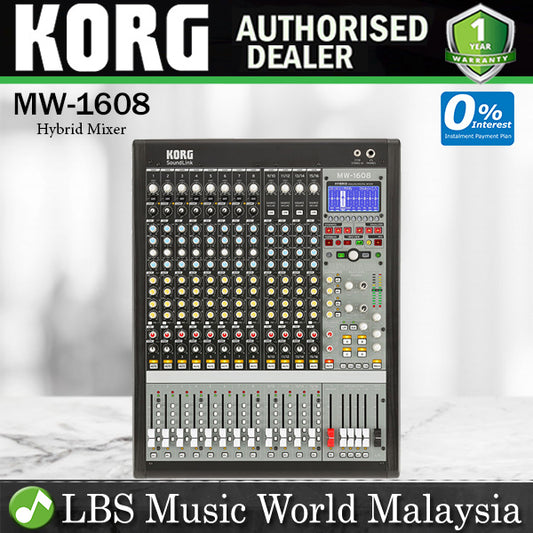 Korg MW-1608 16-Channel Hybrid Mixer with 12 Mic Preamps (MW1608 MW 1608)