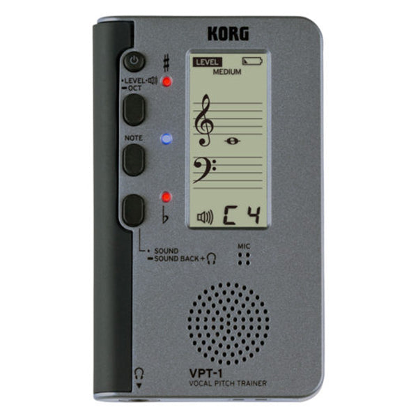 Korg VPT-1 Vocal Pitch Trainer for Singer with 3 Levels Dark Gray (VPT1 VPT 1)