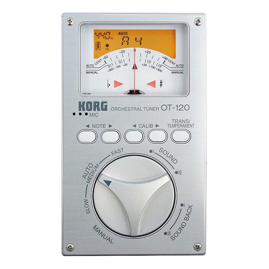 Korg OT-120 Chromatic Orchestral Band Musician Tuner with 8 Octave Range (OT120)