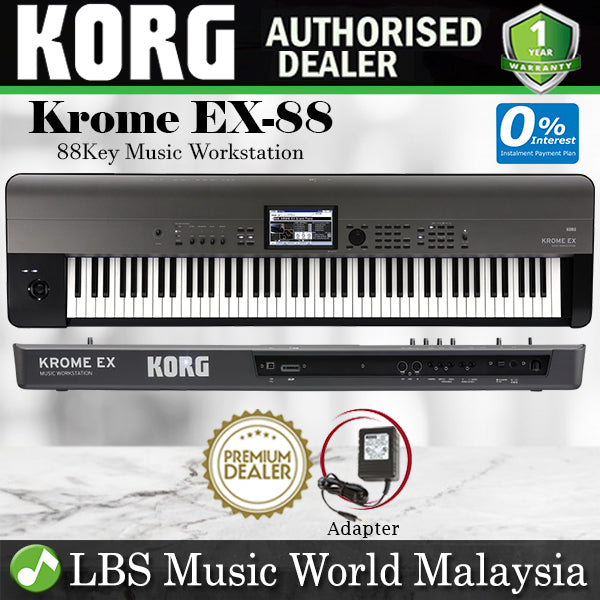 Korg Krome EX 88 Key Music Workstation Portable Keyboard Synthesizer (KromeEx Krome88)