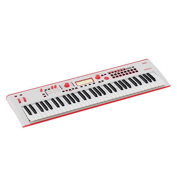 Korg Kross 2 EX 61 Key GR Gray Red Music Workstation Portable Keyboard (Kross2 KrossEx)