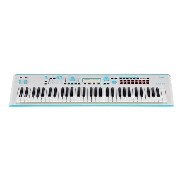 Korg Kross 2 EX 61 Key GB Gray Blue Music Workstation Portable Keyboard (Kross2 KrossEx)