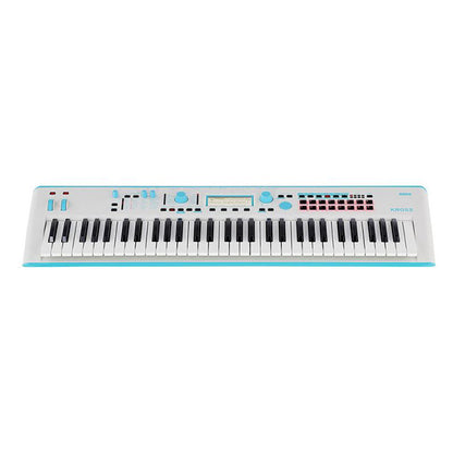 Korg Kross 2 EX 61 Key GB Gray Blue Music Workstation Portable Keyboard (Kross2 KrossEx)