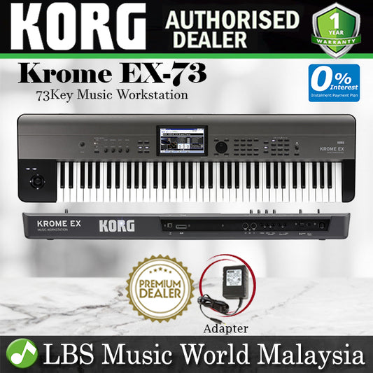 Korg Krome EX 73 Key Music Workstation Synthesizer Portable Keyboard (KromeEx Krome73)