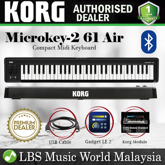 Korg microKey-2 61 Air USB Keyboard MIDI Controller Keyboard (Microkey 2 Microkey2 Mickrokey-61)