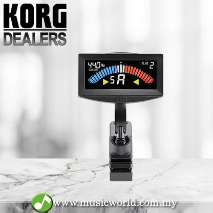 Korg AW-4G Black Pitchcrow Chromatic Guitar Bass Clip-on Tuner ( AW4G / AW 4G )