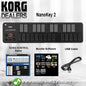 KORG nanoKEY 2 Midi Controller USB Keyboard Black (nano Key nanokey2)