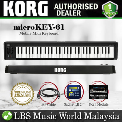 KORG microKEY2 61 USB Powered Keyboard MIDI Keyboard (Micro Key 61 / Microkey61)