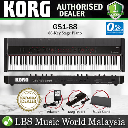 Korg Grandstage 88 Keys Digital Stage Piano RH3 Weighted Hammer Action (Grand Stage GS1-88 GS1 88)