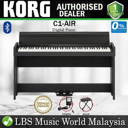Korg C1 Air 88 Keys Digital Piano with Bluetooth Black (C-1)