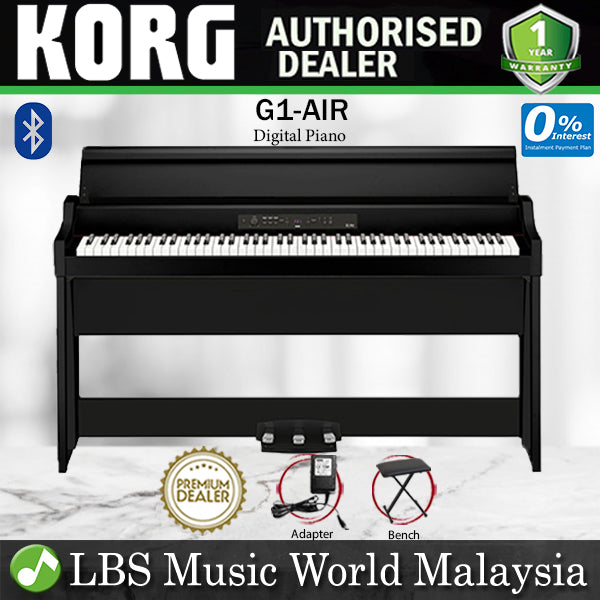 Korg G1 Air 88 Keys Digital Home Piano with Bluetooth - Black (G-1)