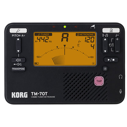 Korg TM-70T Combo Chromatic Tuner Metronome Built in Speaker (TM70T)