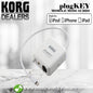 [Discontinued] Korg PlugKey Mobile MIDI Audio Interface for iOS with Lightning Connector (White)