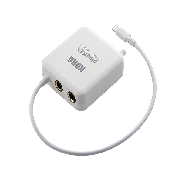 [Discontinued] Korg PlugKey Mobile MIDI Audio Interface for iOS with Lightning Connector (White)