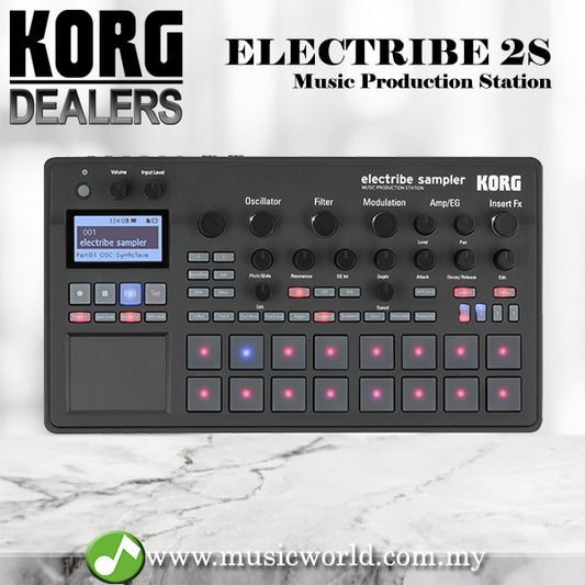 Korg Electribe 2S Sampler Music Production Station Midi Controller Black (Electribe2s)