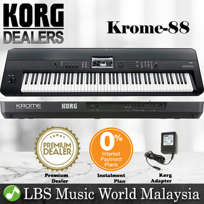 [Discontinued] Korg KROME 88 Keys Synthesizer Workstation Keyboard Piano with Pedal and Headphone ( KROME88 )