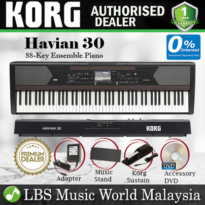 Korg Havian 30 88-Key Digital Ensemble Arrangers Piano (Havian-30 / Havian30)