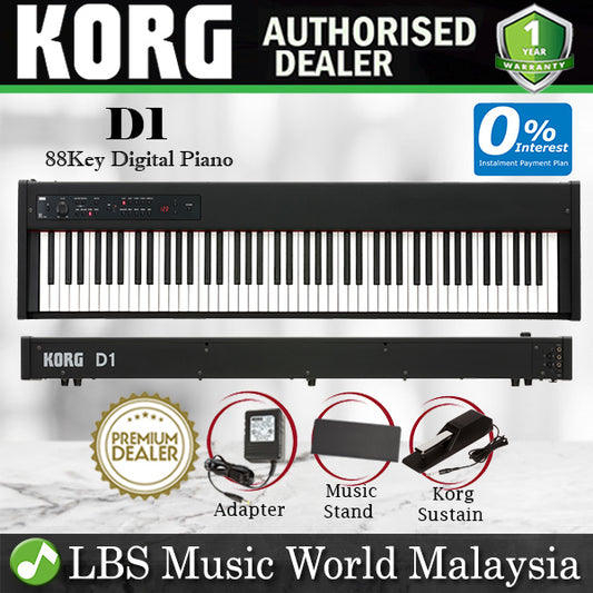 Korg D1 88 key Stage Piano Digital Piano Real Weighted Hammer Action 3 (D-1 D 1)