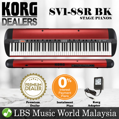 [Discontinued] Korg SV-1 R 88 Stage Vintage Piano Keyboard Piano Red (SV1)