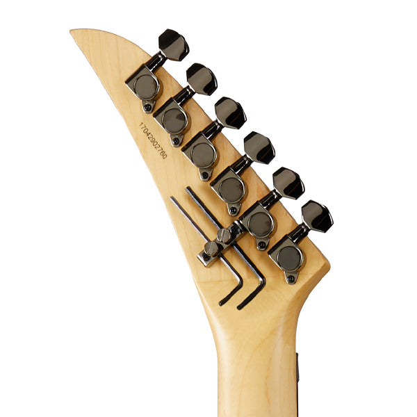 KRAMER Nite-V Flying V Electric Guitar HH Pickup with Ebony Fingerboard and Tremolo (Nite V) - Satin Black