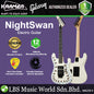 KRAMER NightSwan Double Cutaway Electric Guitar HH Pickup with Ebony Fingerboard and Tremolo (Night Swan)