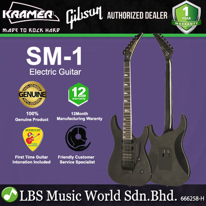KRAMER SM-1 Electric Guitar HSS Pickup with Ebony Fingerboard and Tremolo (SM1)