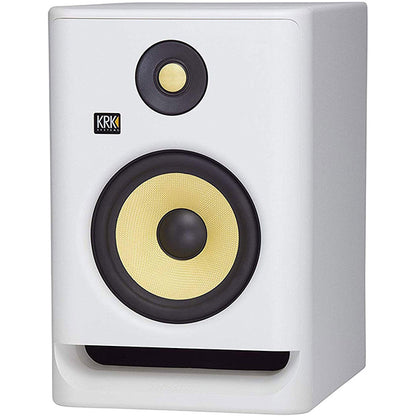 KRK ROKIT 7 G4 7 Inch Powered Active Studio Monitor Speaker White Noise with Isolation Pad - Each (RP7G4WN RP7G4)