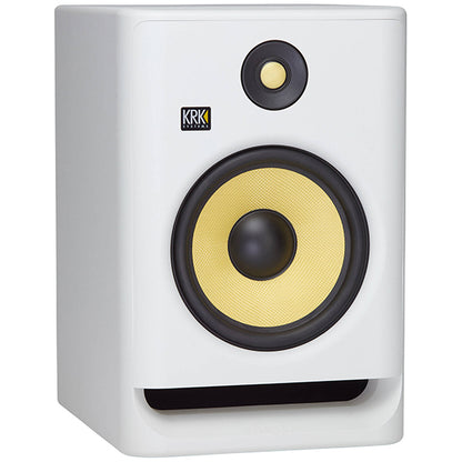 KRK ROKIT 8 G4 8 Inch Powered Active Studio Monitor Speaker - White Noise (RP8G4WN RP8G4 WN)