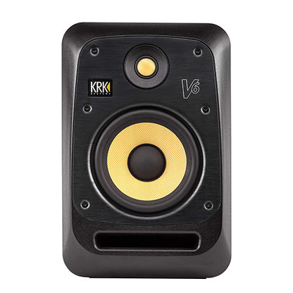 KRK V6S4 V Series 6.5 Inch Powered Studio Monitor Reference Speaker with Isolation Pad - Each (V6 S4)