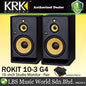 KRK ROKIT 10-3 G4 10 Inch 300 Watt 3-way Active Powered Studio Monitor Speaker (RP10G4 Rokit 10)