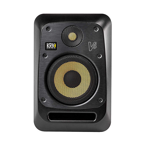 KRK V6S4 V Series 6.5 Inch Powered Studio Monitor Reference Speaker with Isolation Pad - Each (V6 S4)
