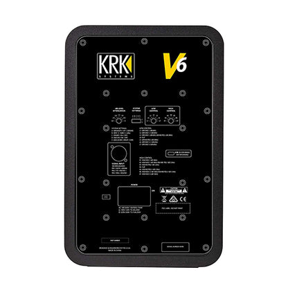 KRK V6S4 V Series 6.5 Inch Powered Studio Monitor Reference Speaker with Isolation Pad - Each (V6 S4)