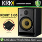 KRK ROKIT 8 G5 8 Inch Powered Active Studio Monitor Speaker - Black (RP8G5)