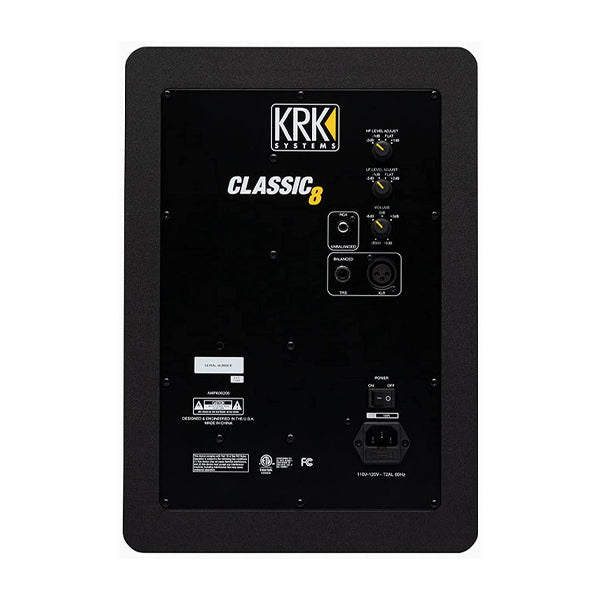 KRK Classic 8 Inch Active Powered Studio Monitor Speaker with Isolation Pad - Each (CL8G3)