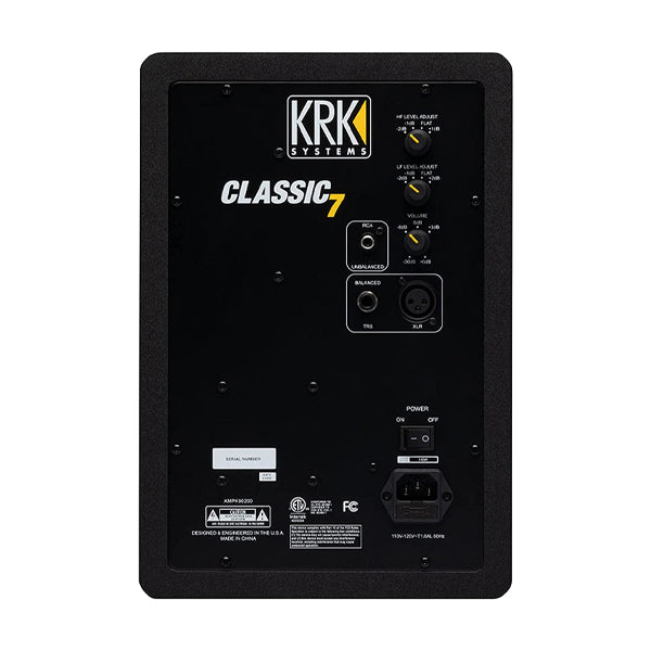 KRK Classic 7 Inch Active Powered Studio Monitor Speaker (CL7G3)