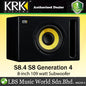 KRK S8.4 8 Inch 109 Watt Active Powered Studio Subwoofer Speaker (S8)