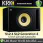 KRK S12.4 12 Inch 220 Watt Active Powered Studio Subwoofer Speaker (S12)