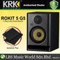 KRK ROKIT 5 G5 5 Inch Powered Active Studio Monitor Speaker Black with Isolation Pad - Each (RP5G5)
