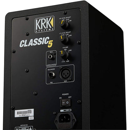 KRK Classic 5 Inch Active Powered Studio Monitor Speaker with Isolation Pad - Each (CL5G3)
