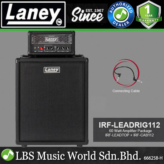Laney IRF-LEADRIG112 60 Watt IRONHEART IRF-LEADTOP with IRF-CAB112 Guitar Amplifier (IRF LEADRIG112)
