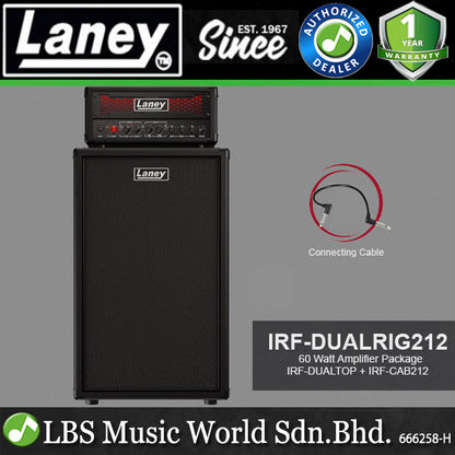 Laney IRF-DUALRIG212 60 Watt IRONHEART IRF-DUALTOP with IRF-CAB212 Guitar Amplifier (IRF DUALRIG212)