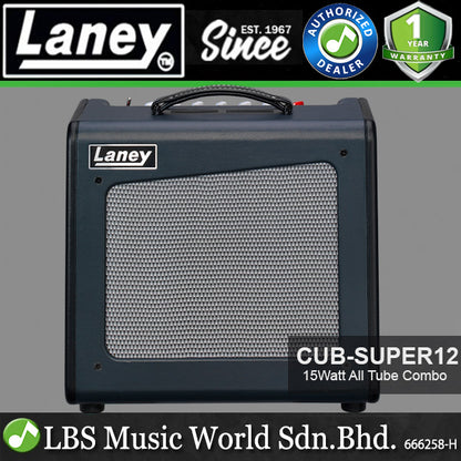 Laney CUB-SUPER12 15 Watt Tube Amplifier Speaker Amp Combo Amp For Electric Guitar (CUB SUPER12)