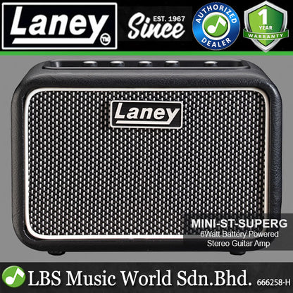 Laney MINI-ST-SUPERG 6 Watt 2x3 Inch Battery Amp Powered Guitar Amplifier (MINI ST SUPERG)